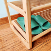 YCZM Modern Bamboo 3-Tier Multifunction Shoe Rack Entryway Shoes Shelf Storage Organizer for Home & Office Easy to Assemble