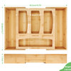 Multifunctional Square Lacquer Bamboo Tableware Dispenser Organizer Food Storage for Kitchen Dividers