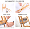 Multi Functional Movable Double-layer Bamboo Hanger Freestanding Coat Rack for Living Room Clothing Organizer