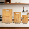 Wholesale 3-Piece Reversible Wood Cutting Chopping and Serving Board Cook Block Set for Kitchen Use Made From Bamboo Wooden