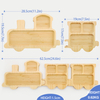 Yczm Custom Cheap Dry Fruit Wood Bamboo Divider Snack Serving Plate, Bamboo Nuts Serving Tray
