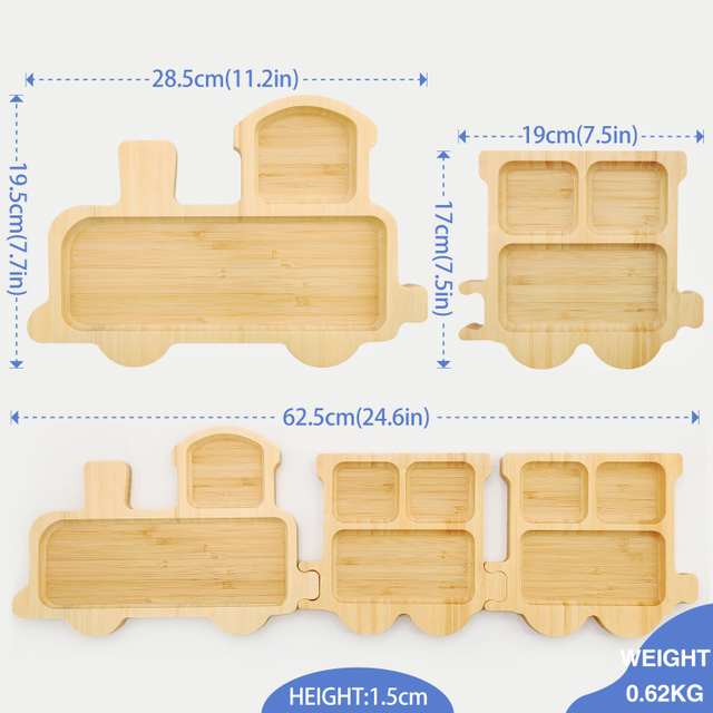 Yczm Custom Cheap Dry Fruit Wood Bamboo Divider Snack Serving Plate, Bamboo Nuts Serving Tray