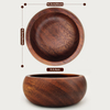 Mini Eco-Friendly Wood Bowls Disposable Food-Safe Dish Alternative for Soy Sauce Dessert Sides Dipping