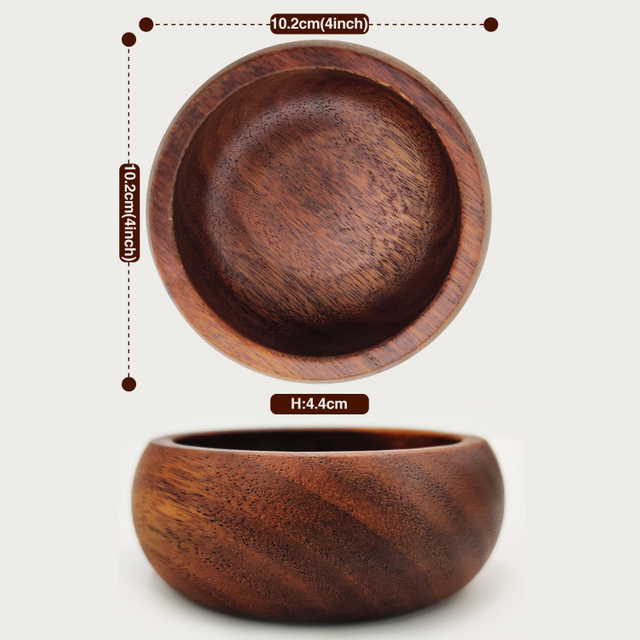 Mini Eco-Friendly Wood Bowls Disposable Food-Safe Dish Alternative for Soy Sauce Dessert Sides Dipping