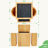 Hot Selling New Design Universal Bamboo Knife Holder Eco-Friendly Utensil Blocks Kitchen Storage Rack Plastic Bristles 7-Piece