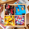 Hot Selling 4-Section Bamboo Divided Tray, Natural Bamboo Storage Box for Snacks, Office Supplies & Tabletop