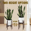 High Quality Eco-Friendly Durable Adjustable Width Wooden Plant Rack 44.1 Lbs Load Capacity for Home Flower Pots Planters